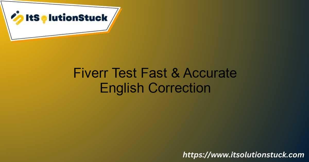 Fiverr-Test